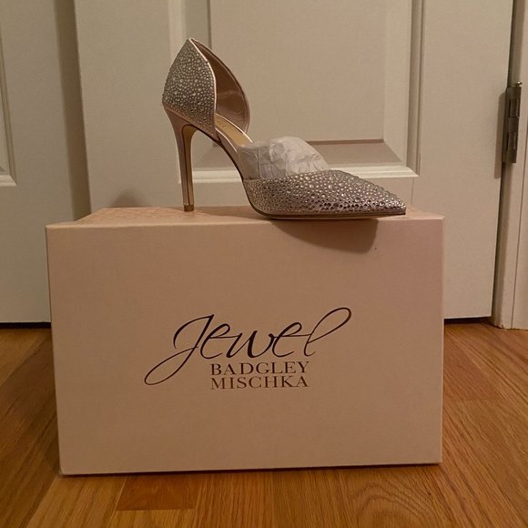 Badgley Mischka Jewel Embellished Heels - Picture 3 of 3